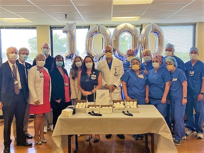 Jefferson Health – NJ’s Dr. Roy Sandau performs 1,000 robotic surgery
