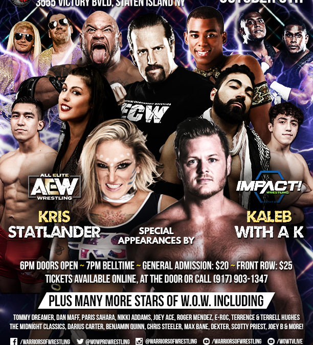 Warriors of Wrestling returns to Funstation USA Oct. 9
